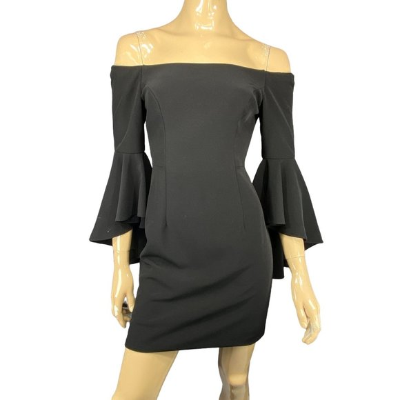 Boston Proper Women's Black Long Sleeve Dress Size 2 - Picture 1 of 8